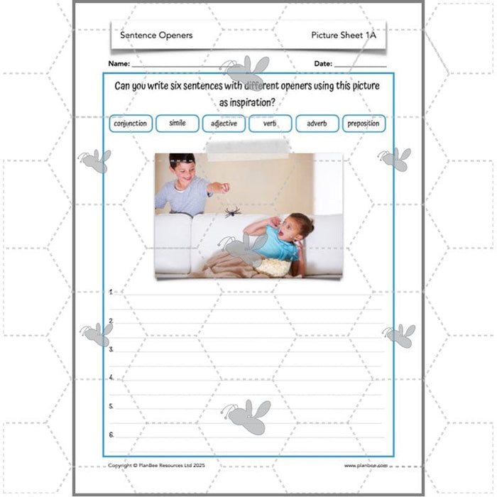 PlanBee Sentence Openers KS2 Lesson Pack | PlanBee