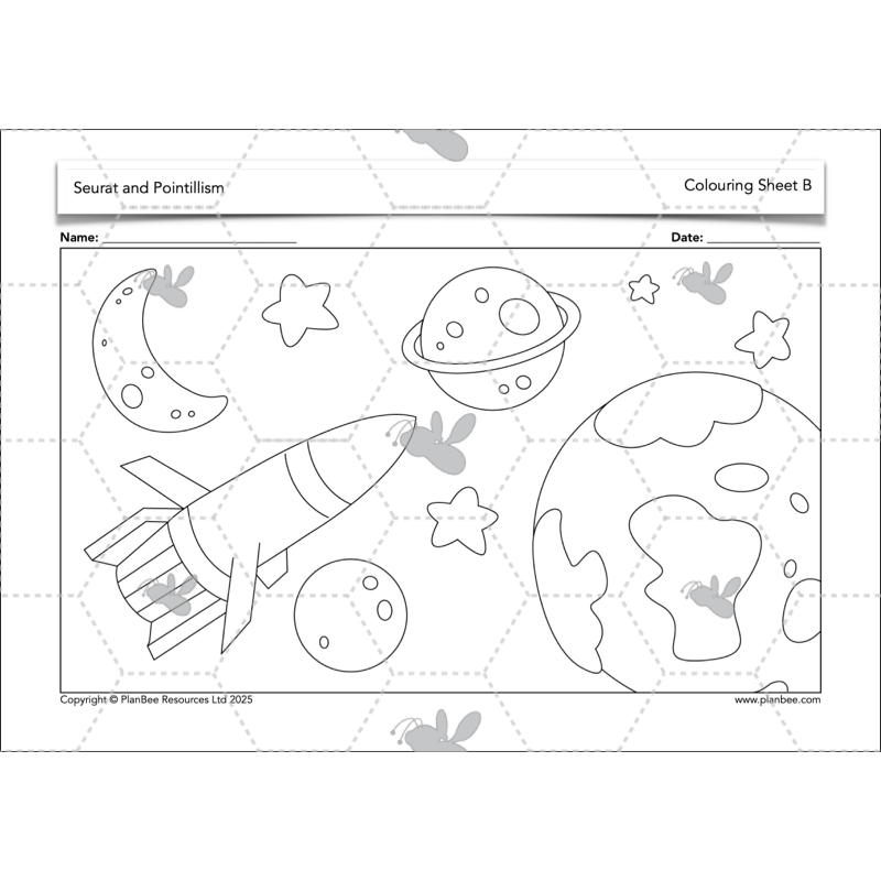 PlanBee Seurat and Pointillism KS2 Lesson Plans and Art Projects