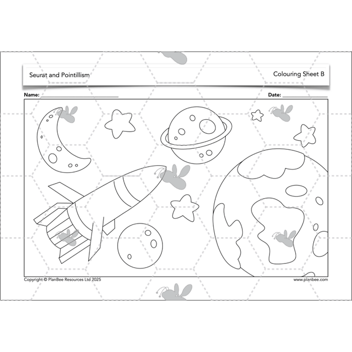 PlanBee Seurat and Pointillism KS2 Lesson Plans and Art Projects