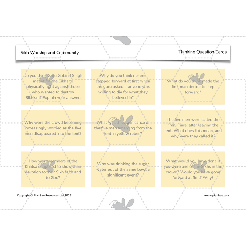 PlanBee KS2 Sikh Worship and Community KS2 lesson plans by PlanBee