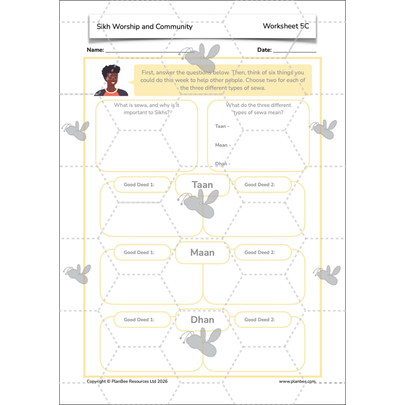 PlanBee KS2 Sikh Worship and Community KS2 lesson plans by PlanBee