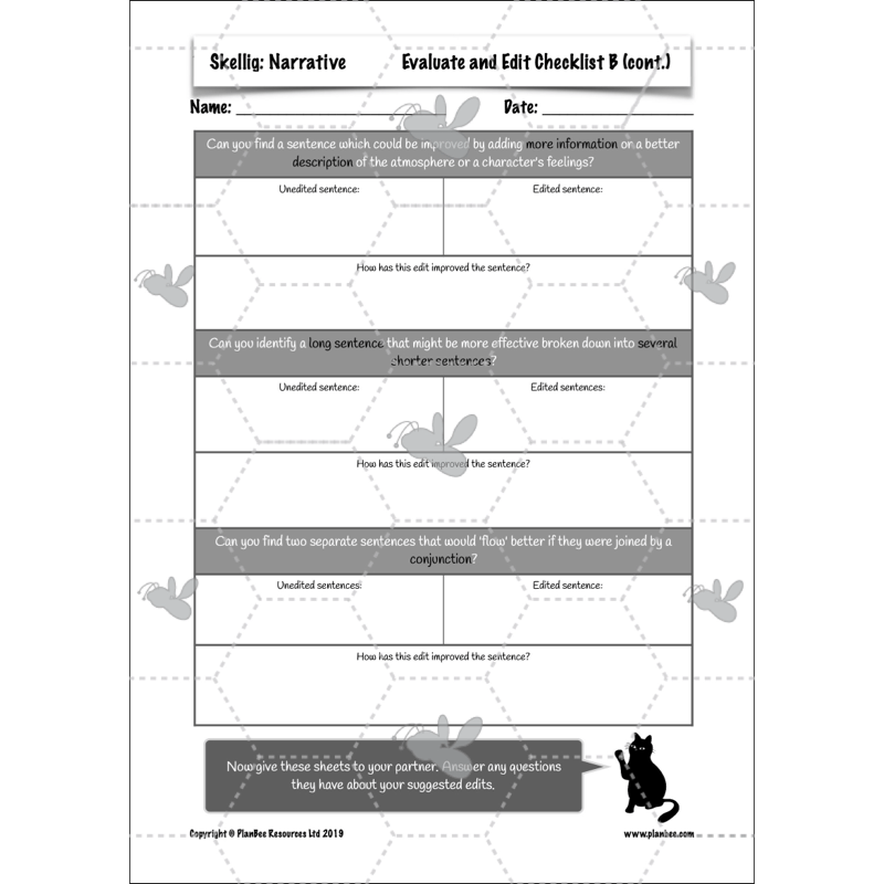 PlanBee Skellig: Narrative