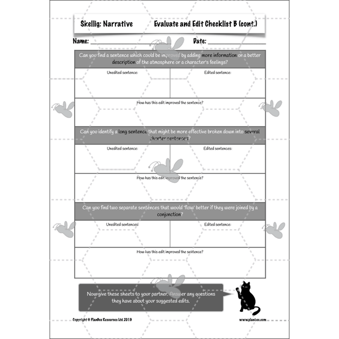 PlanBee Skellig: Narrative
