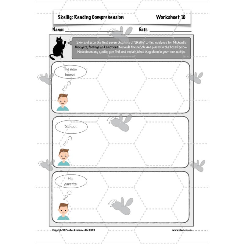 PlanBee Skellig: Reading Comprehension