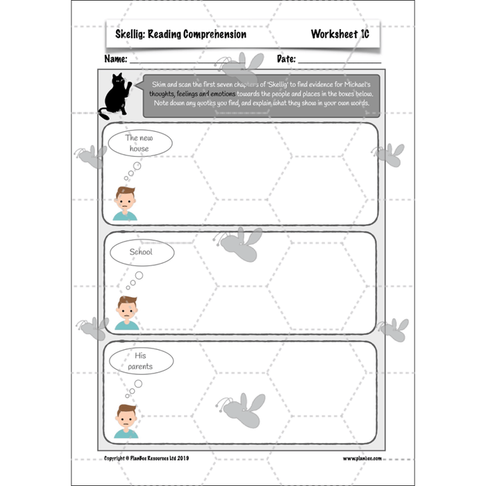 PlanBee Skellig: Reading Comprehension