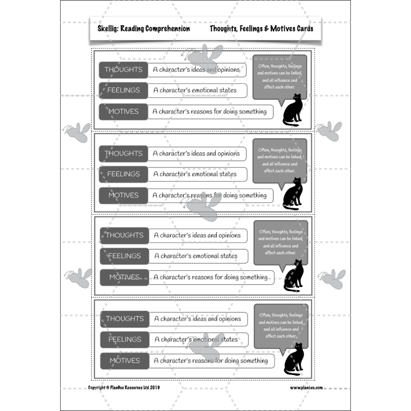 Skellig: Reading Comprehension