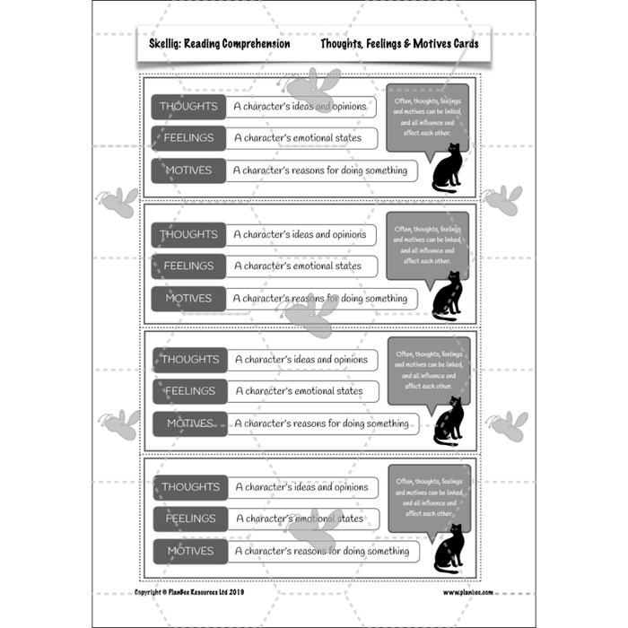 Skellig: Reading Comprehension