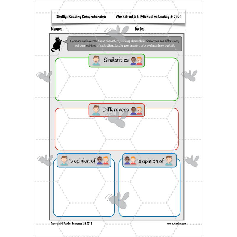Skellig: Reading Comprehension