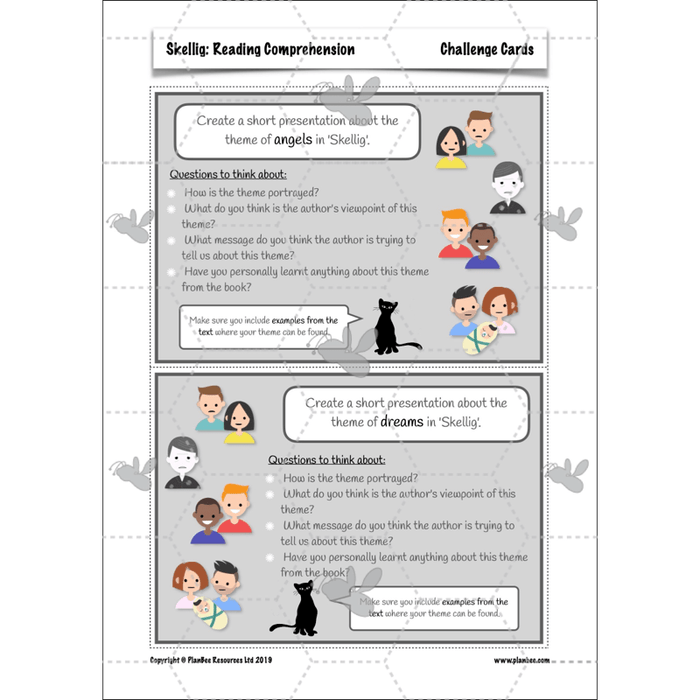 Skellig: Reading Comprehension