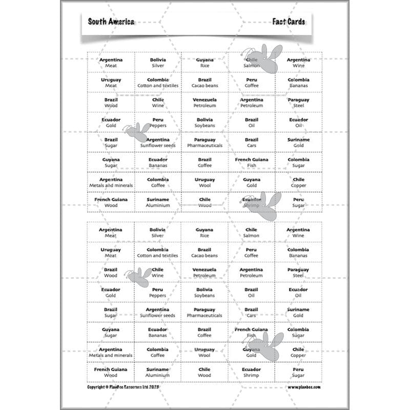 PlanBee South America KS2 Geography Lesson Pack by PlanBee