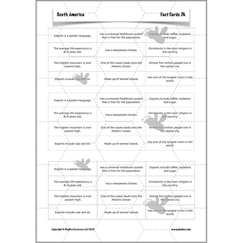 PlanBee South America KS2 Geography Lesson Pack by PlanBee