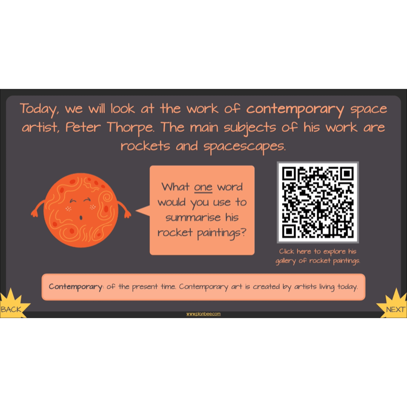 PlanBee Space Art KS2 | Year 5/6 Lessons