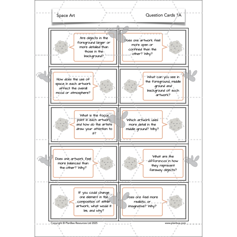 PlanBee Space Art KS2 | Year 5/6 Lessons