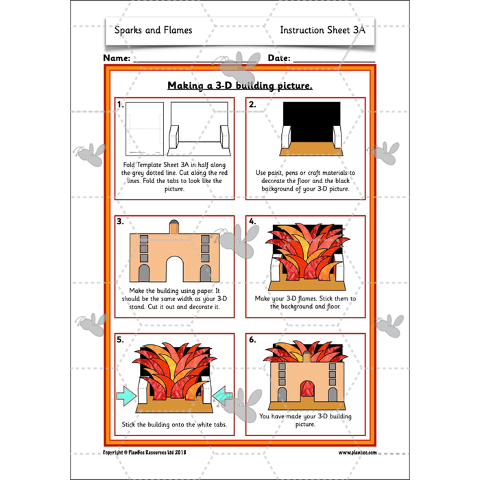 PlanBee Great Fire of London Art Ideas | PlanBee KS1 Art Lesson