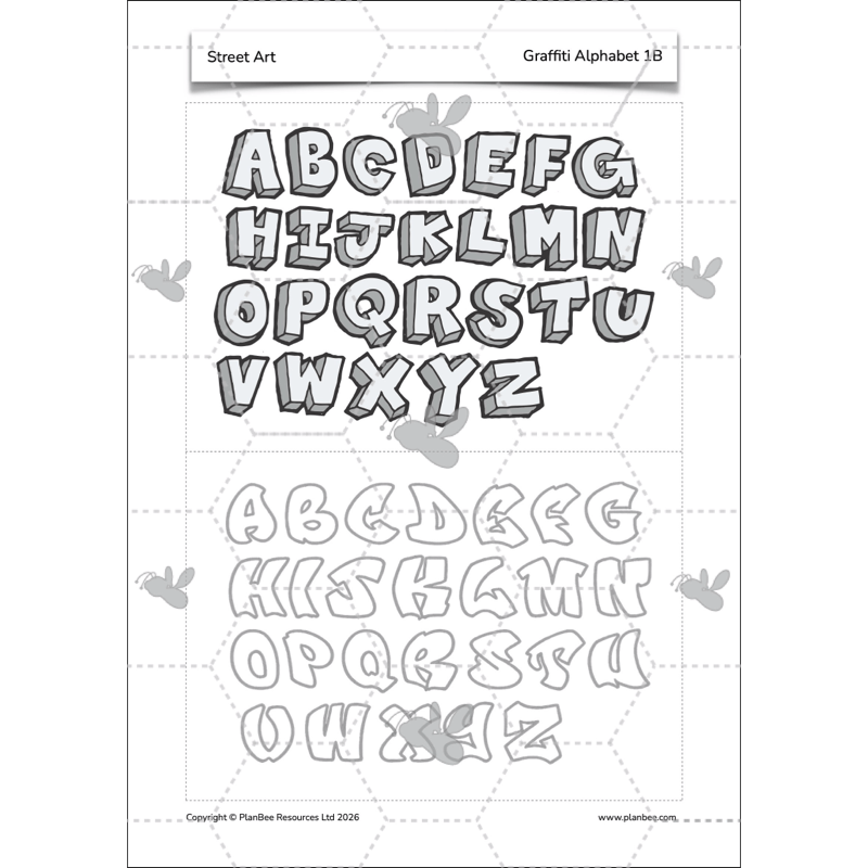 PlanBee Graffiti Art KS2 Planning | Street Art Lessons by PlanBee