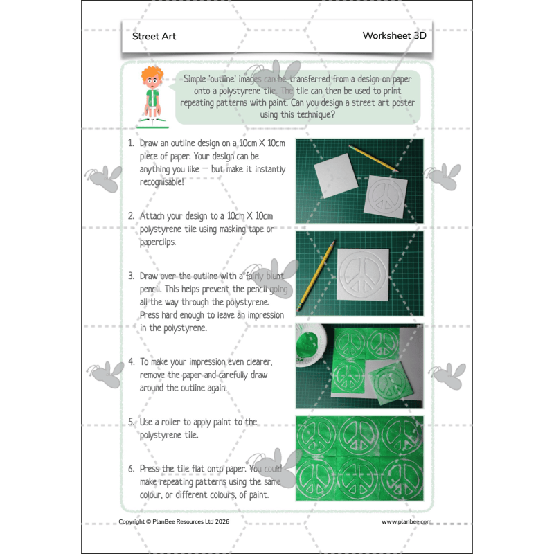 PlanBee Graffiti Art KS2 Planning | Street Art Lessons by PlanBee