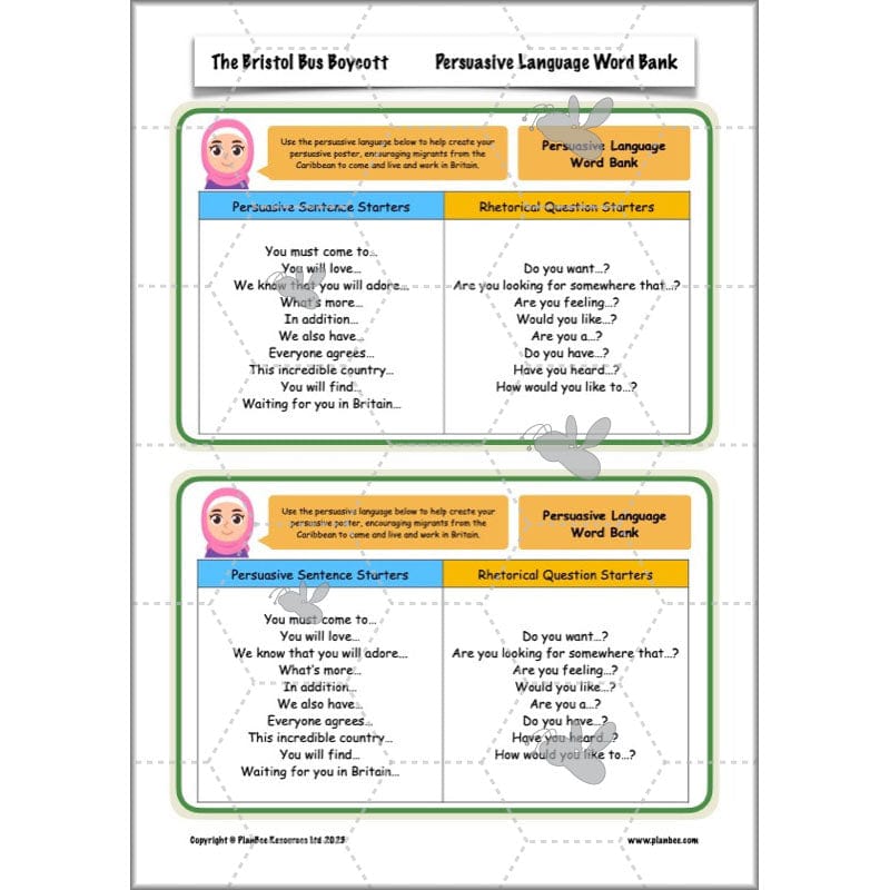 PlanBee Bristol Bus Boycott History KS2 lessons by PlanBee
