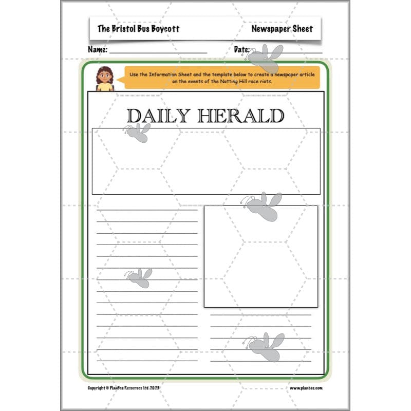 PlanBee Bristol Bus Boycott History KS2 lessons by PlanBee
