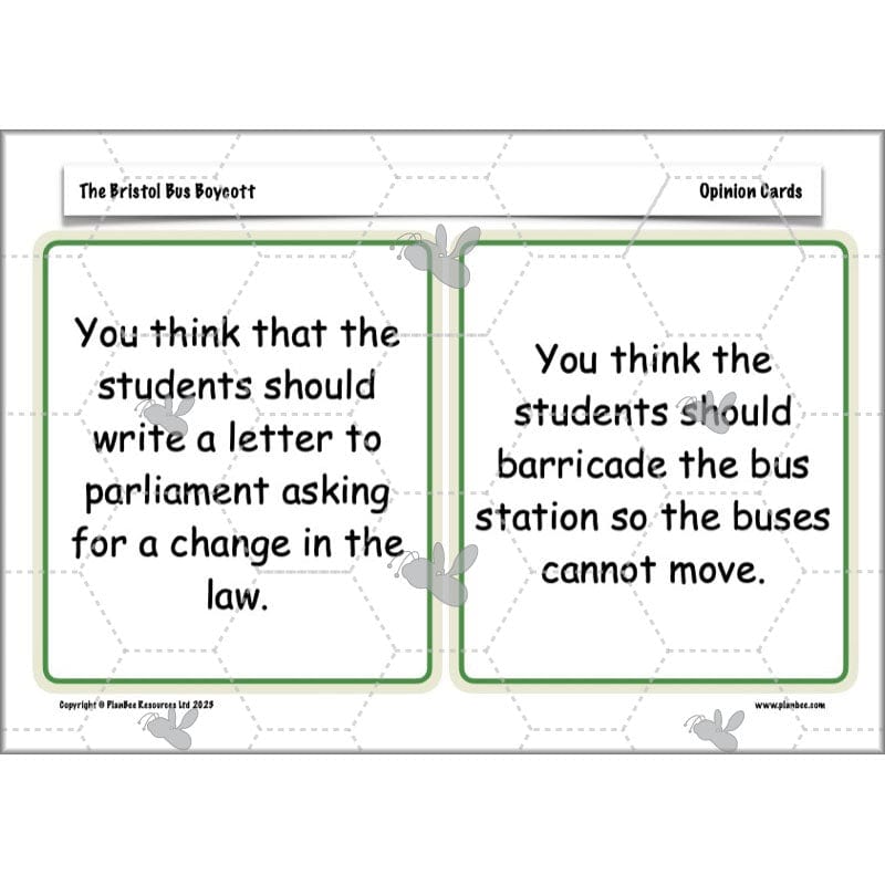 PlanBee Bristol Bus Boycott History KS2 lessons by PlanBee