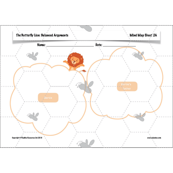 PlanBee The Butterfly Lion: Balanced Arguments KS2 Lesson Pack