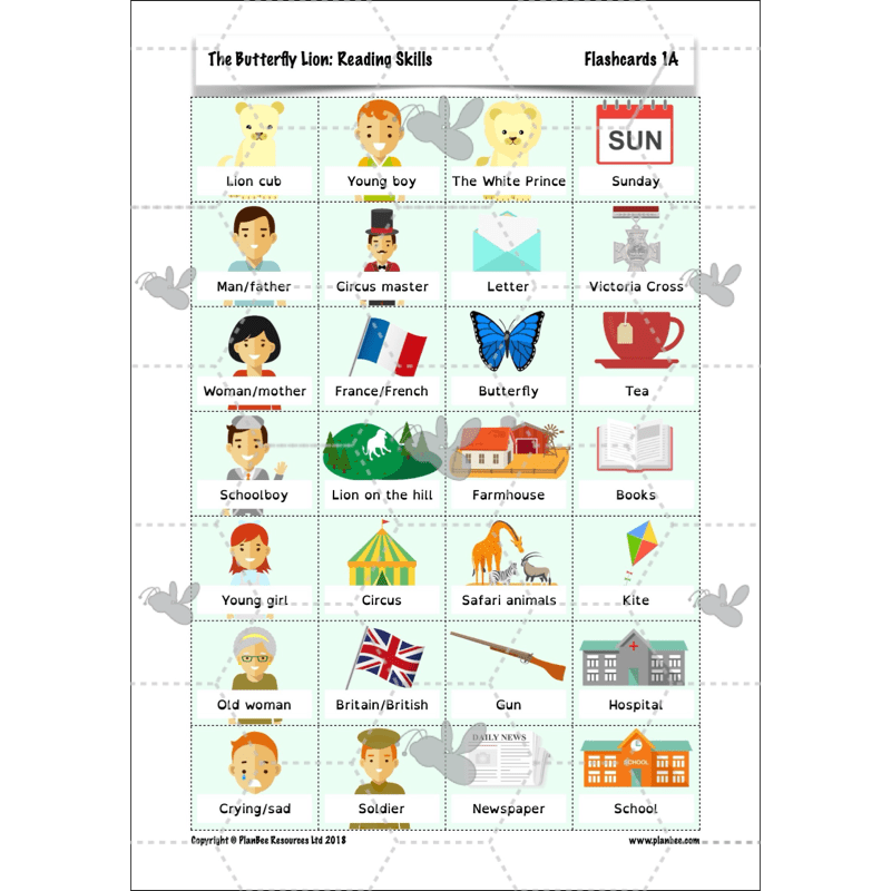 PlanBee FREE Mini-scheme | The Butterfly Lion Reading Skills KS2
