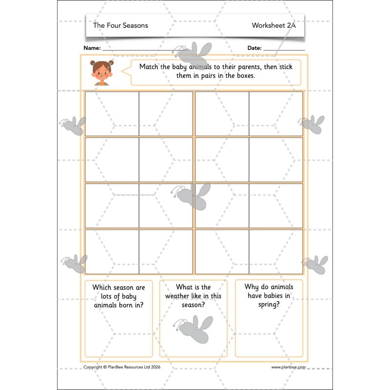 PlanBee The Four Seasons KS1 Geography Lesson Pack
