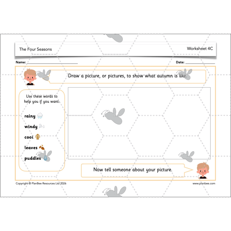 PlanBee The Four Seasons KS1 Geography Lesson Pack