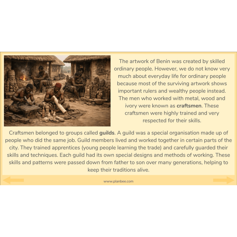 PlanBee The Kingdom of Benin KS2 History Lesson Pack