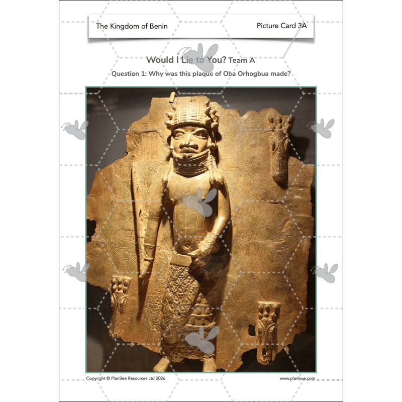 PlanBee The Kingdom of Benin KS2 History Lesson Pack