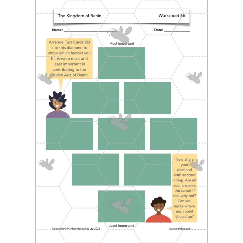 PlanBee The Kingdom of Benin KS2 History Lesson Pack