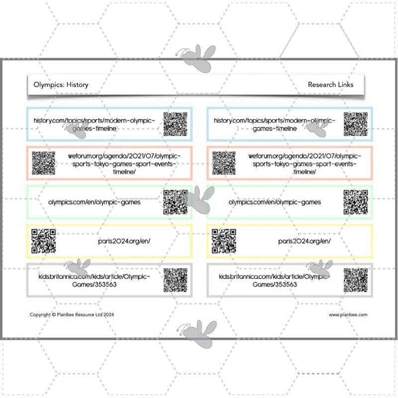 PlanBee Olympic Games Year 5/6 Lesson Pack by PlanBee