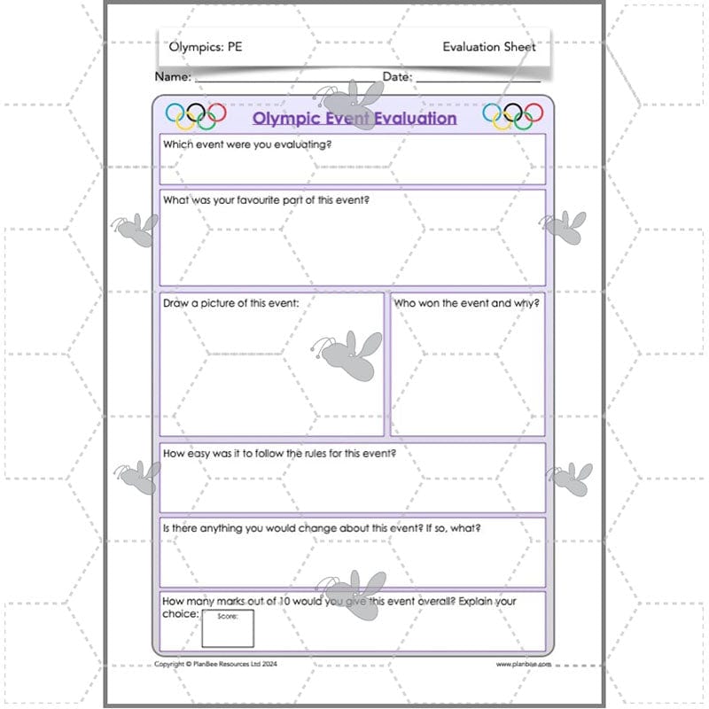 PlanBee Olympic Games Year 5/6 Lesson Pack by PlanBee