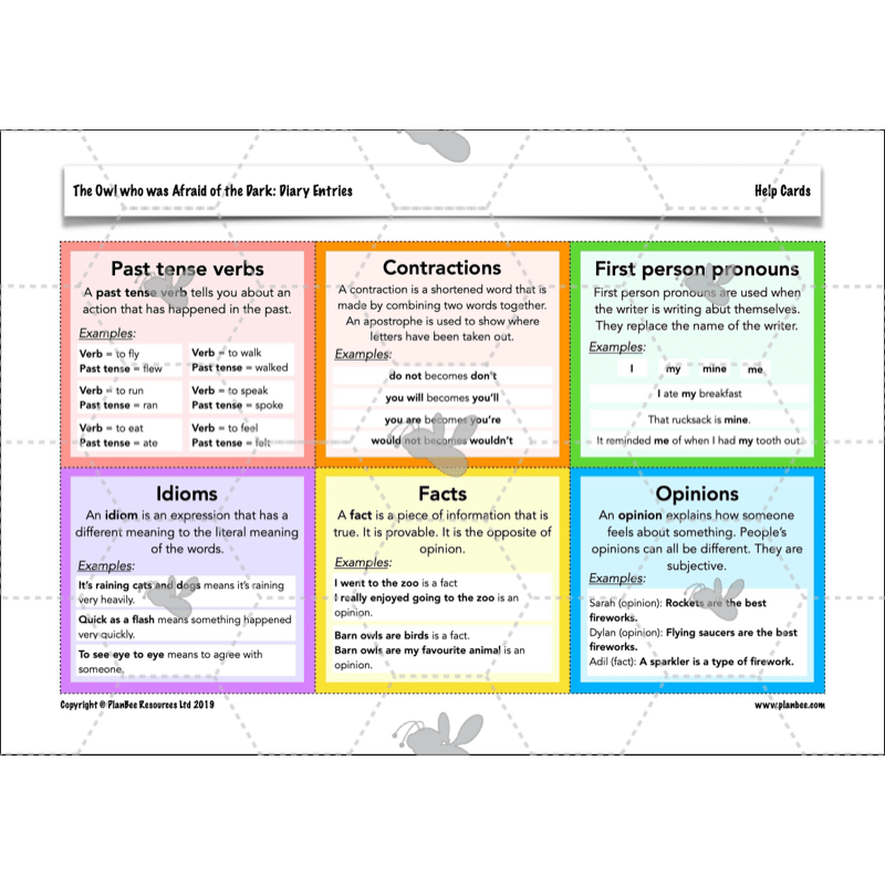 PlanBee FREE | The Owl who was Afraid of the Dark | Diaries KS2