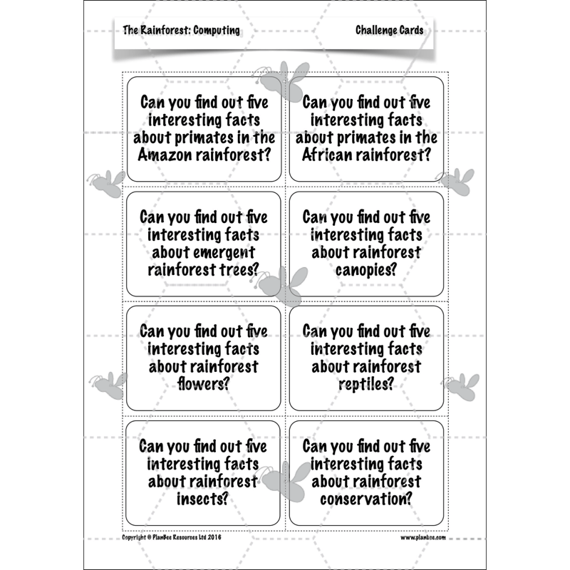 The Rainforest Topic Enrichment Pack