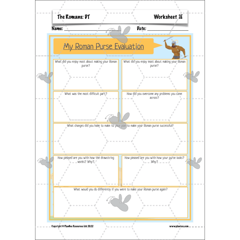 PlanBee The Romans KS2 Topic Enrichment Lesson Pack