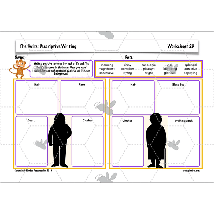 PlanBee The Twits: Descriptive Writing KS2 | Year 4 English Pack