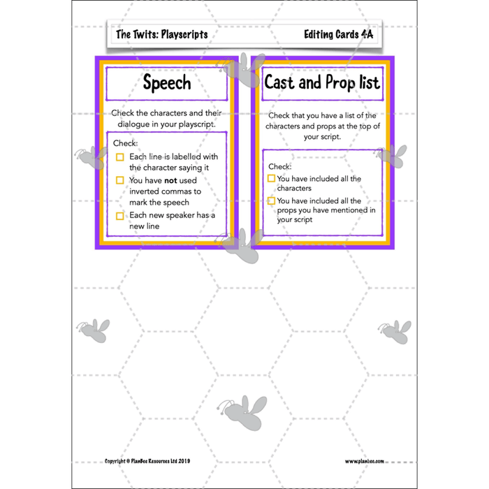 PlanBee The Twits: Playscripts KS2 | Year 4 English Pack