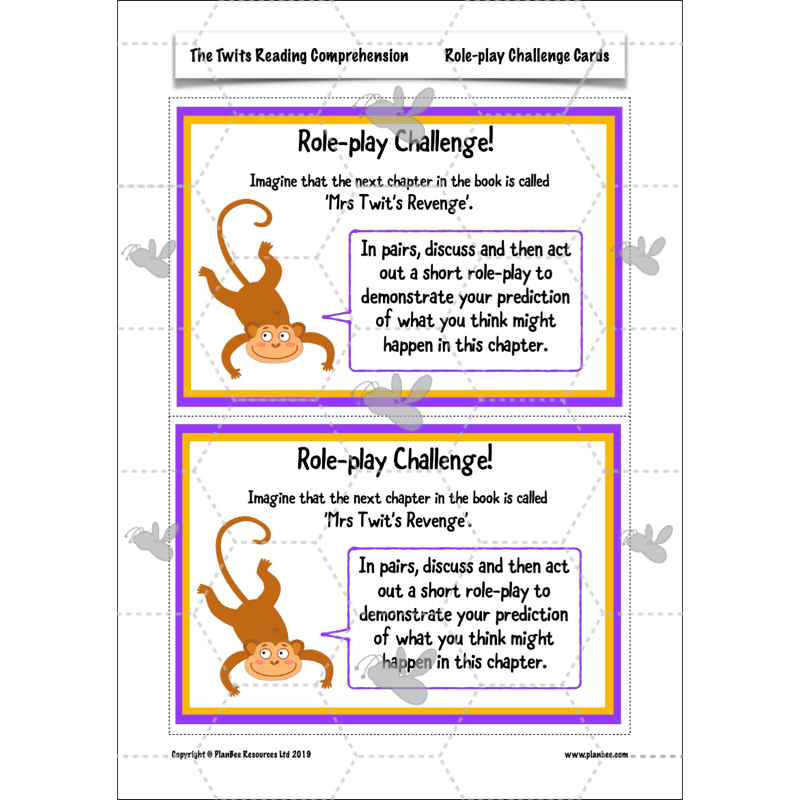 PlanBee The Twits Reading Comprehension KS2 | Year 4 English Pack