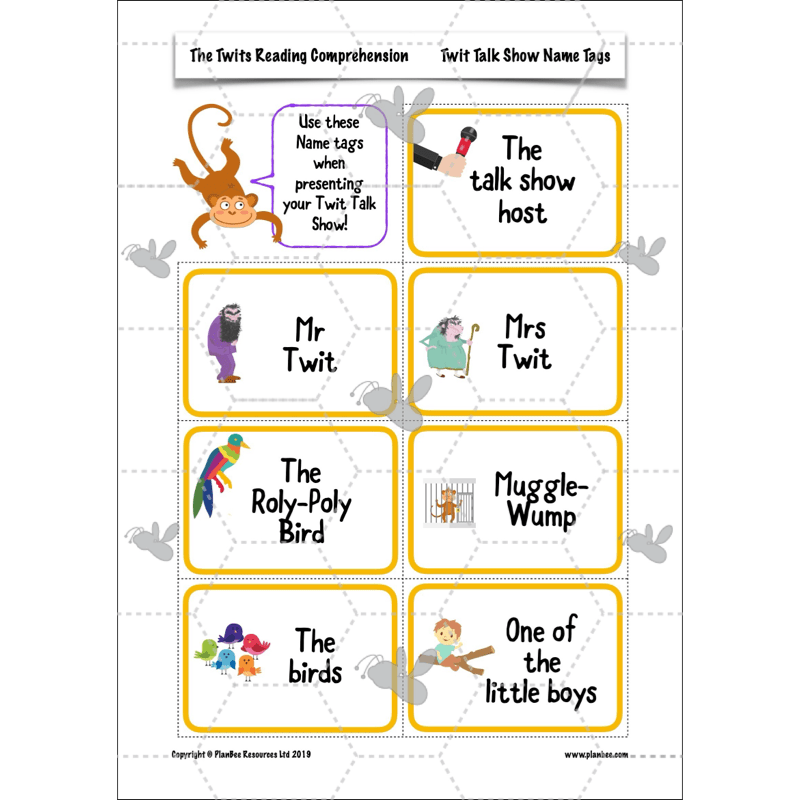 The Twits: Reading Comprehension