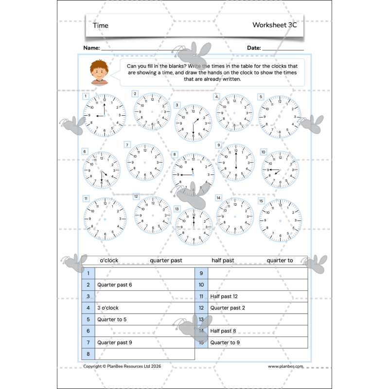 PlanBee Year 3 Time Word Problems Maths Lesson by PlanBee
