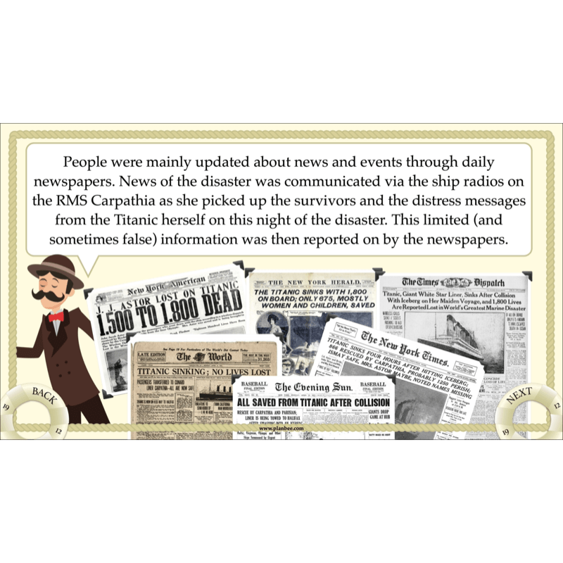 PlanBee Titanic Recounts and Reports English KS2 Lesson Pack