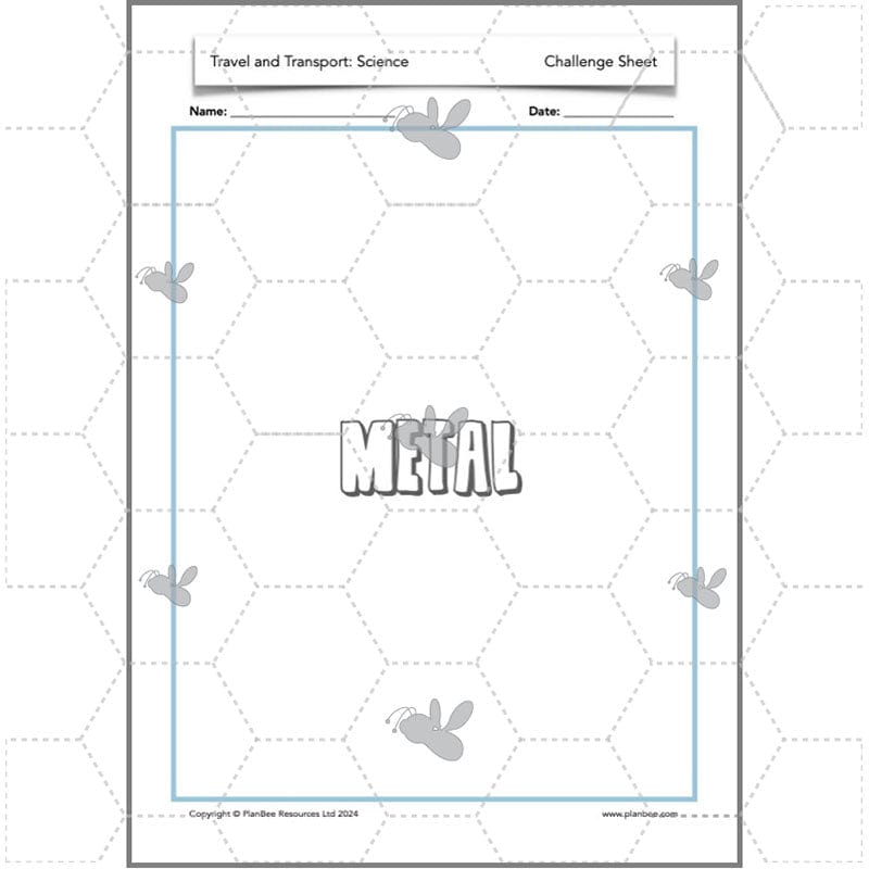 PlanBee Travel and Transport Topic Enrichment Pack