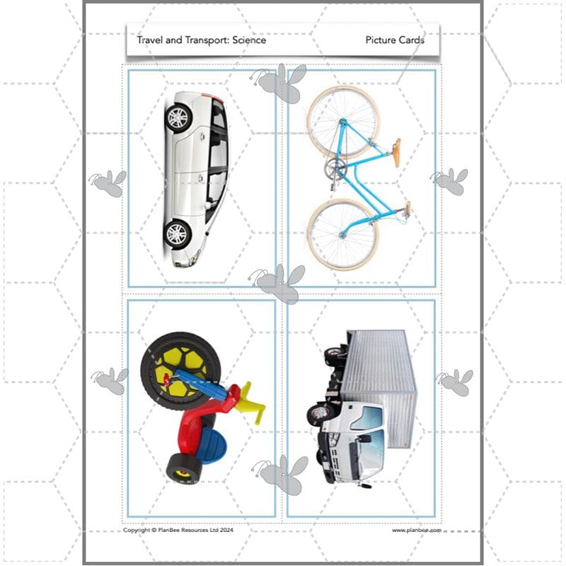 PlanBee Travel and Transport Topic Enrichment Pack