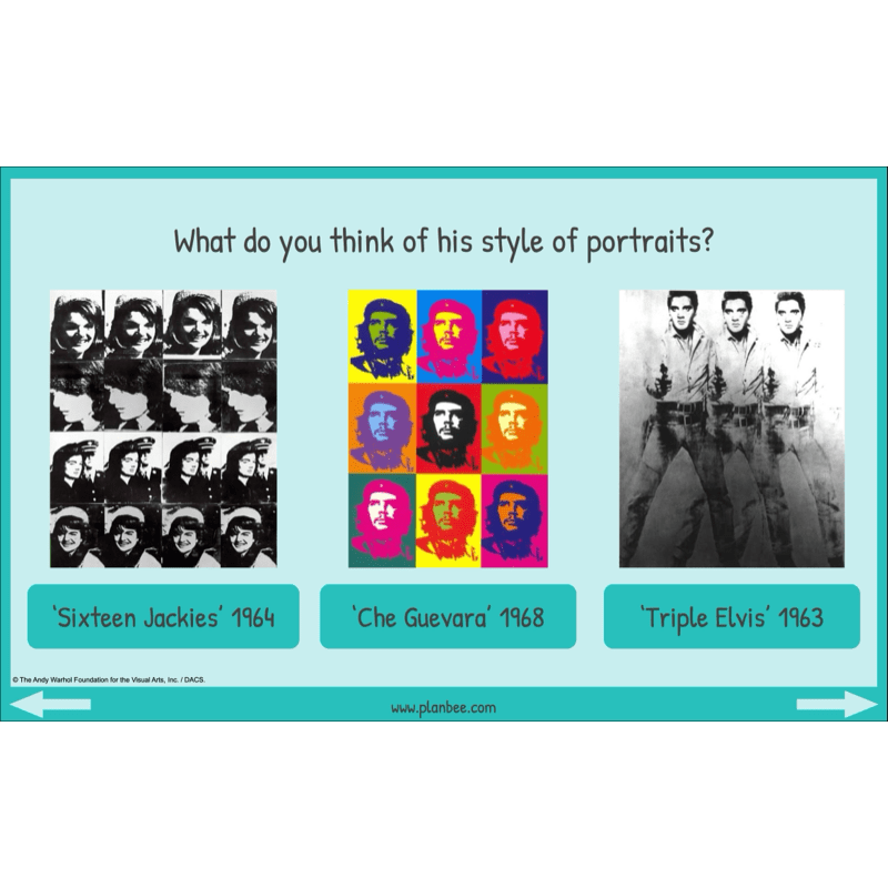 PlanBee Andy Warhol KS2 Art Lessons The Pop Art Movement | PlanBee