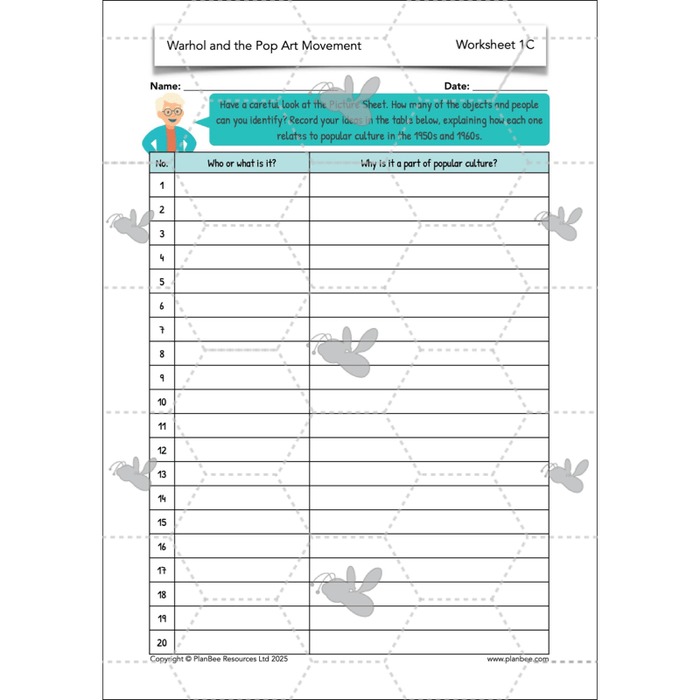 PlanBee Andy Warhol KS2 Art Lessons The Pop Art Movement | PlanBee