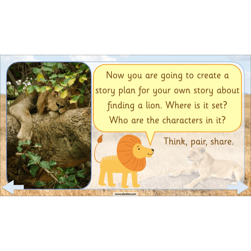 PlanBee We're Going on a Lion Hunt KS1 English Lesson Planning
