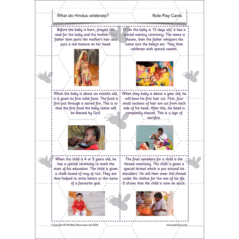 PlanBee What do Hindus Celebrate? Hindu Celebrations KS1 RE