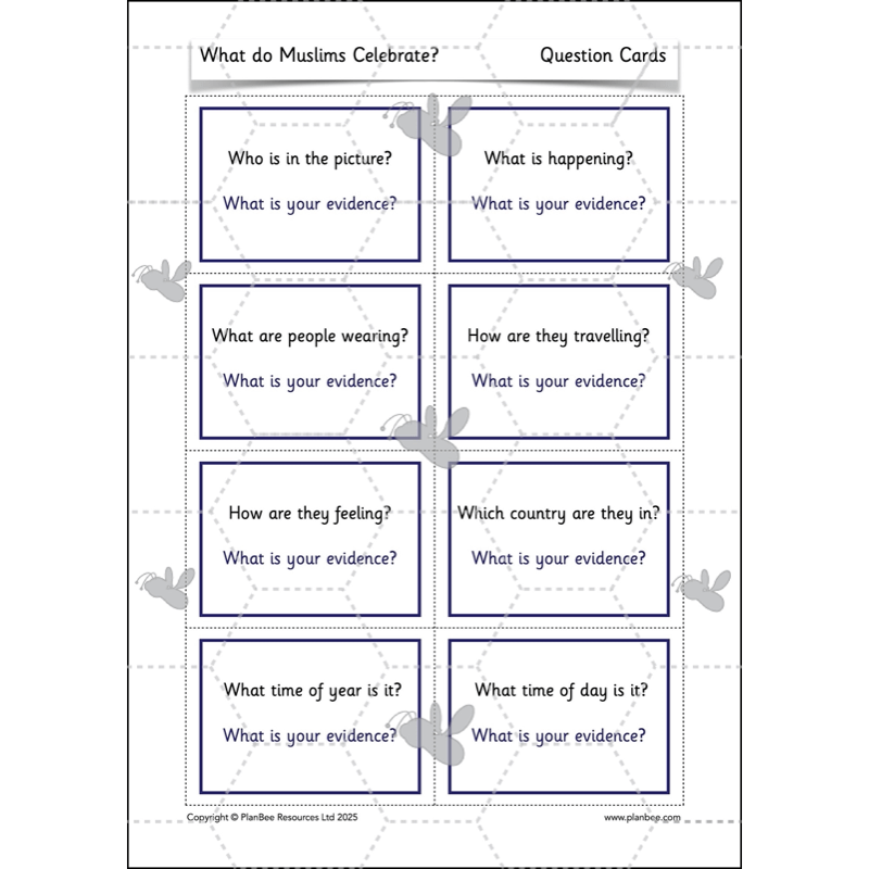 PlanBee What do Muslims celebrate? KS1 Islamic Festival Lessons