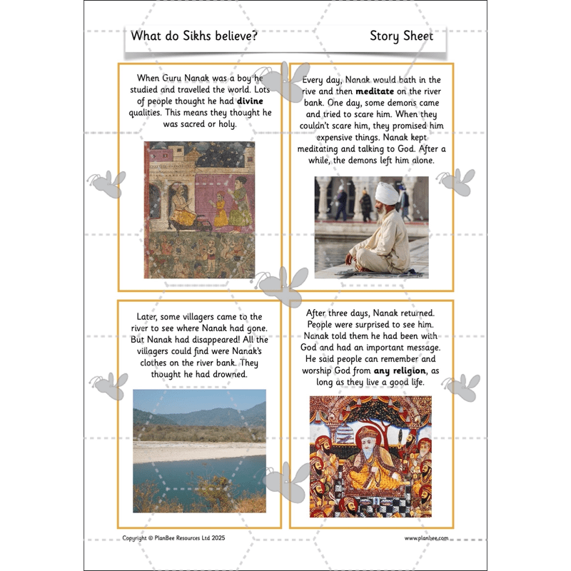 PlanBee What do Sikhs believe? | KS1 RE lesson planning