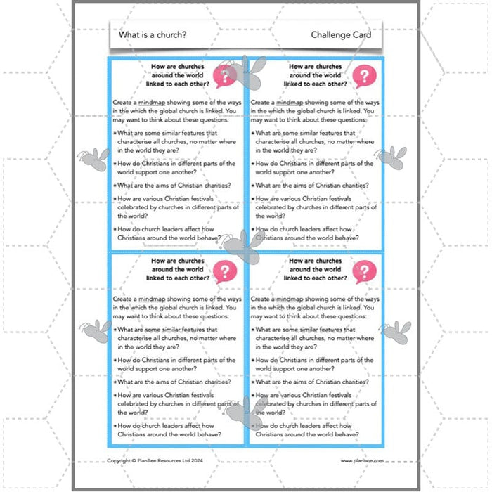 PlanBee What is a Church? Christian Places of Worship KS2 | PlanBee